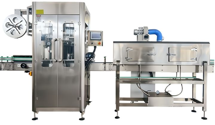 Full-auto sleeve and shrink labeling machine