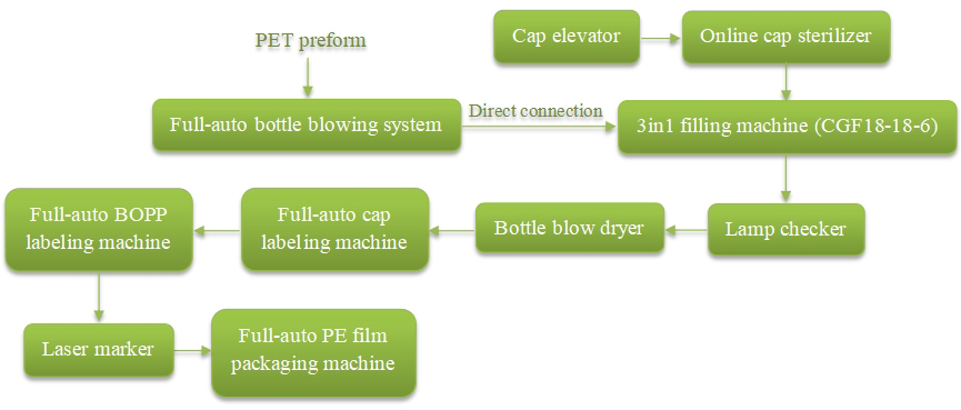 6000BPH Pure Water Production Line-filling and packing system1